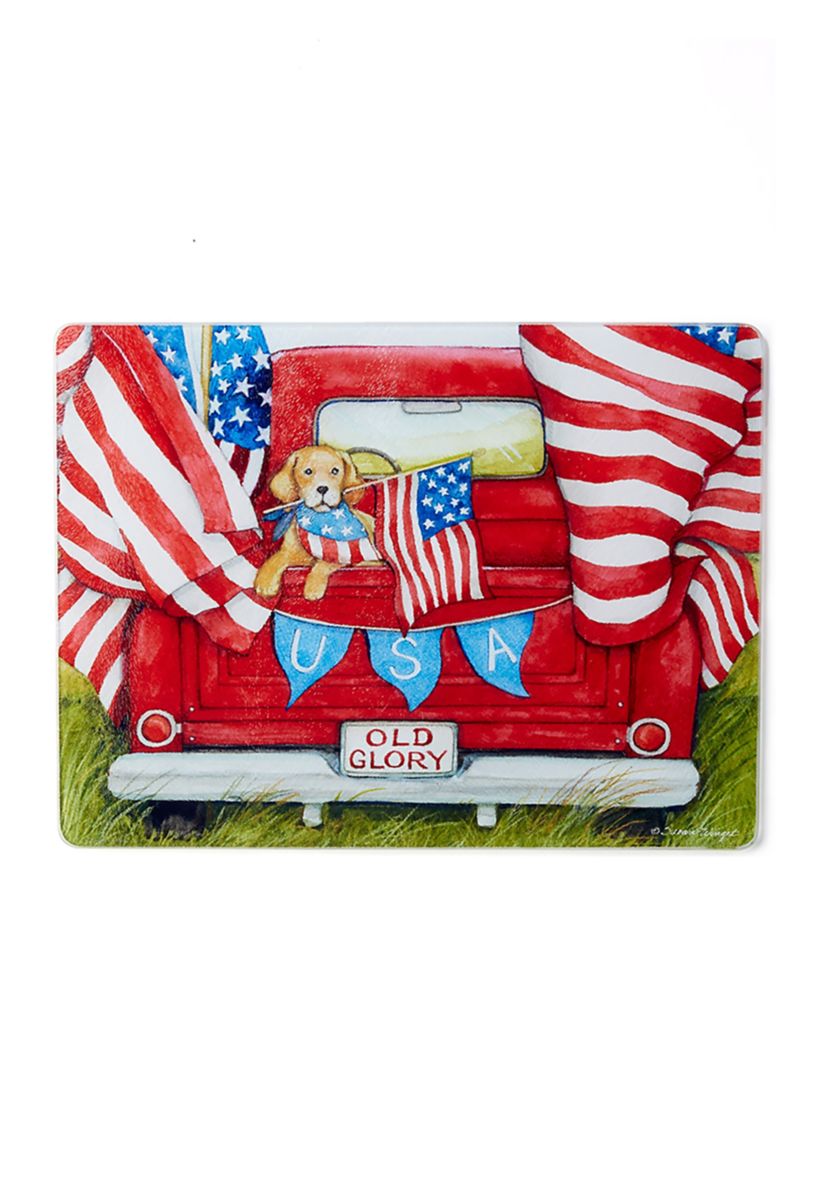 Americana Glass Cutting Board