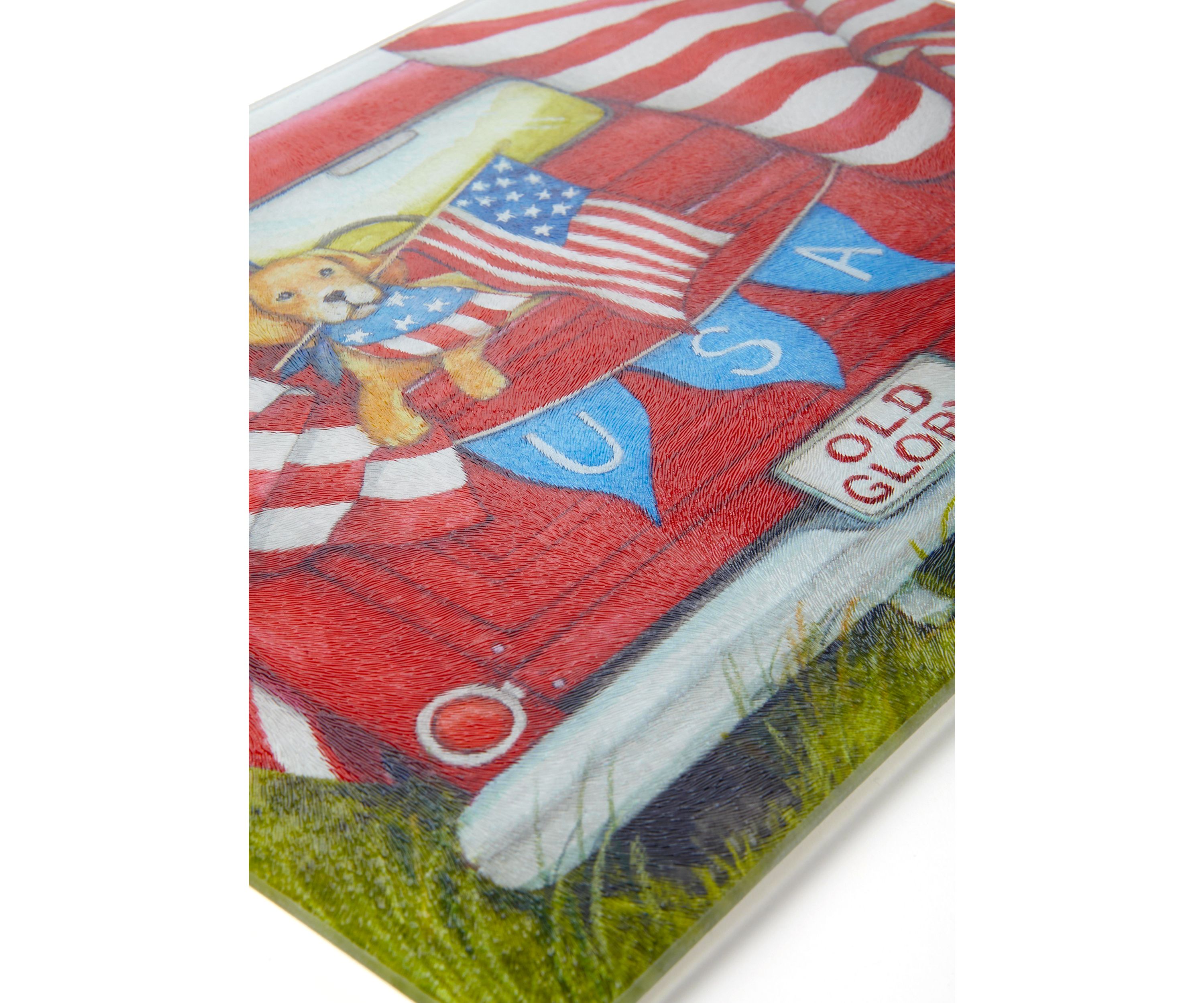 Americana Glass Cutting Board