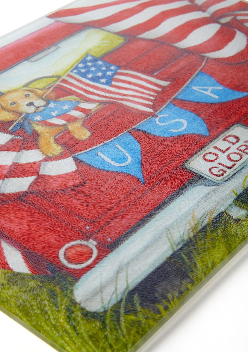 Americana Glass Cutting Board