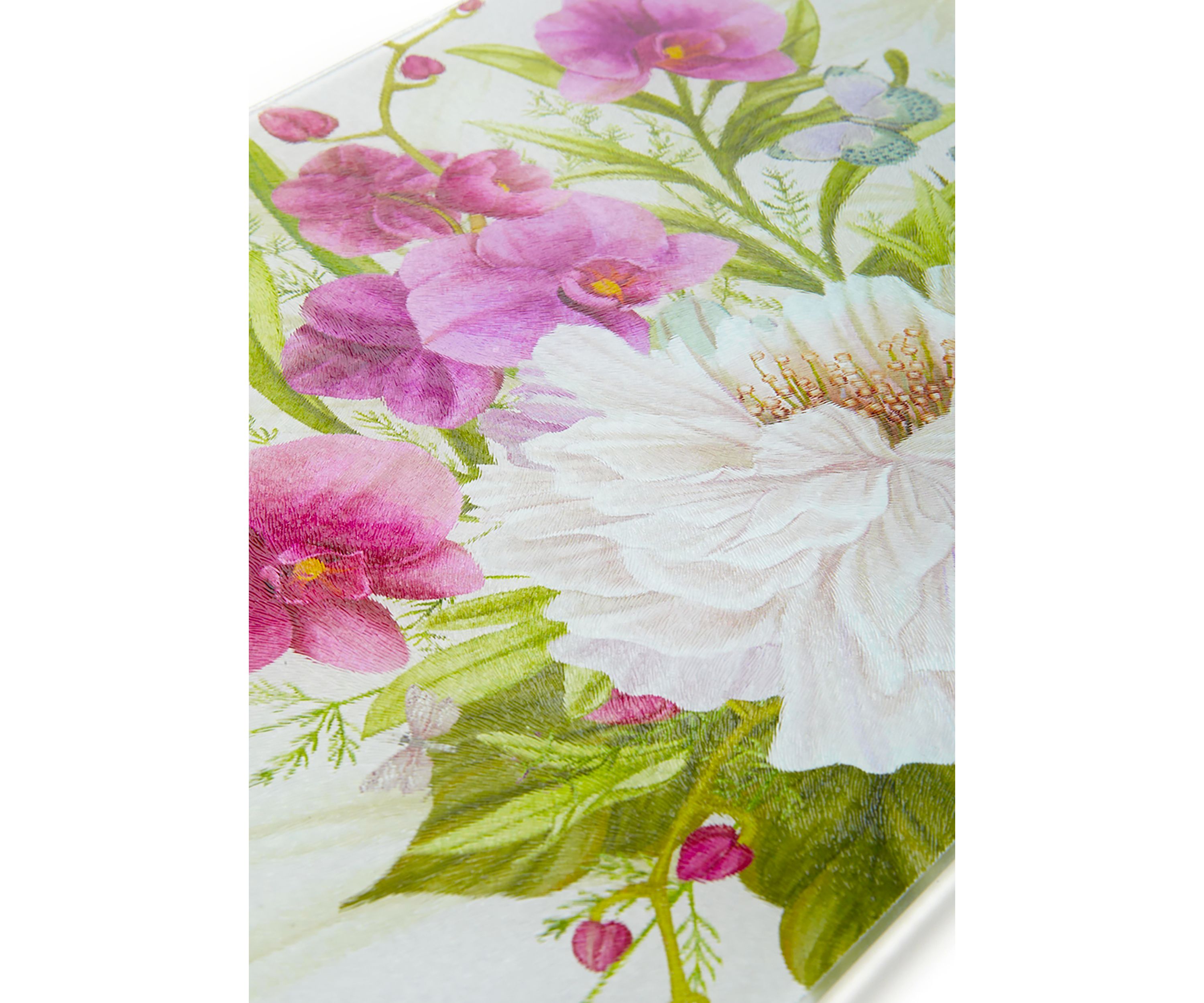 Midnight Garden Glass Cutting Board
