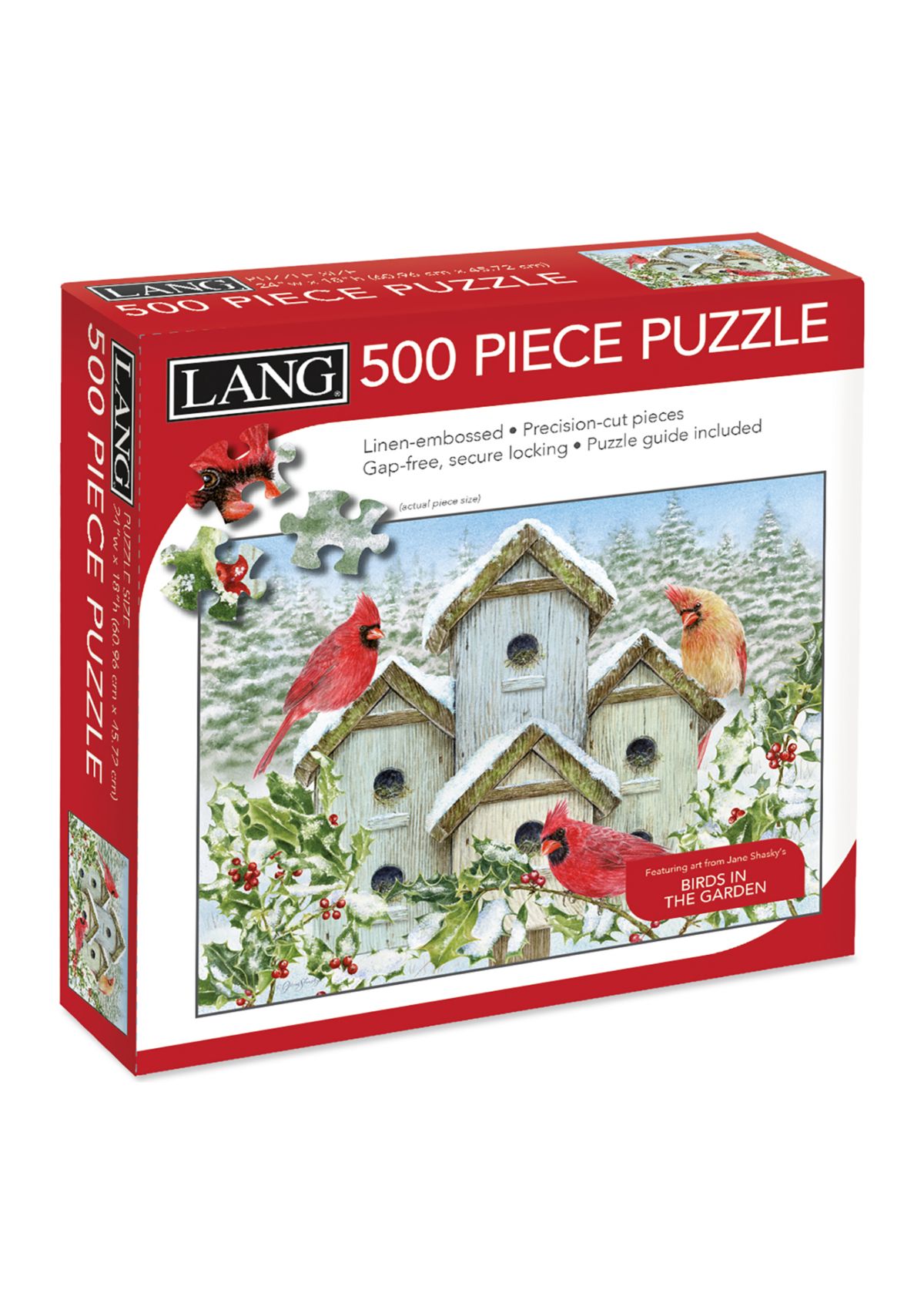 Cardinal Birdhouse 500 Piece Puzzle