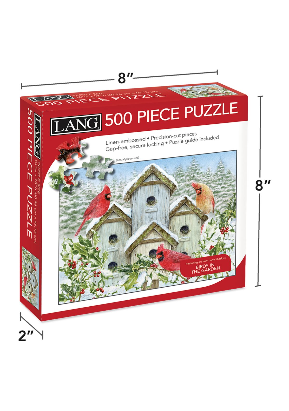 Cardinal Birdhouse 500 Piece Puzzle