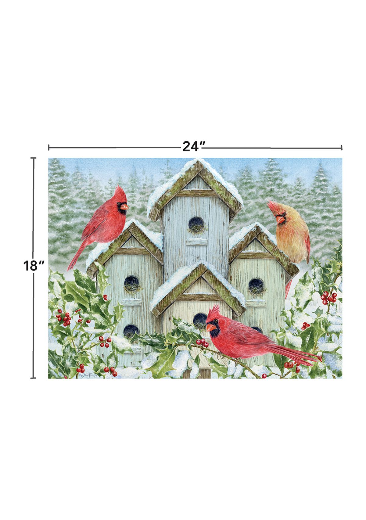 Cardinal Birdhouse 500 Piece Puzzle