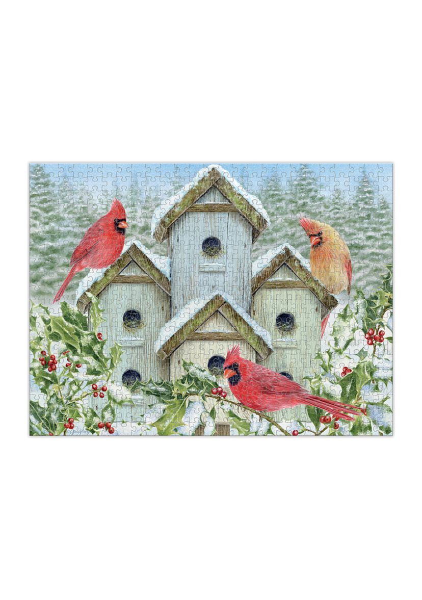 Cardinal Birdhouse 500 Piece Puzzle
