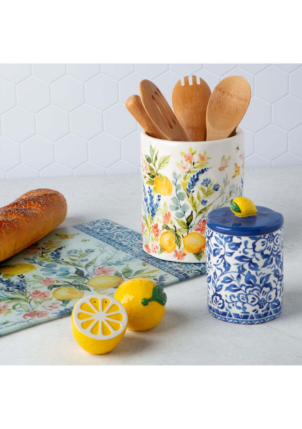 Lemon Utensil Holder 