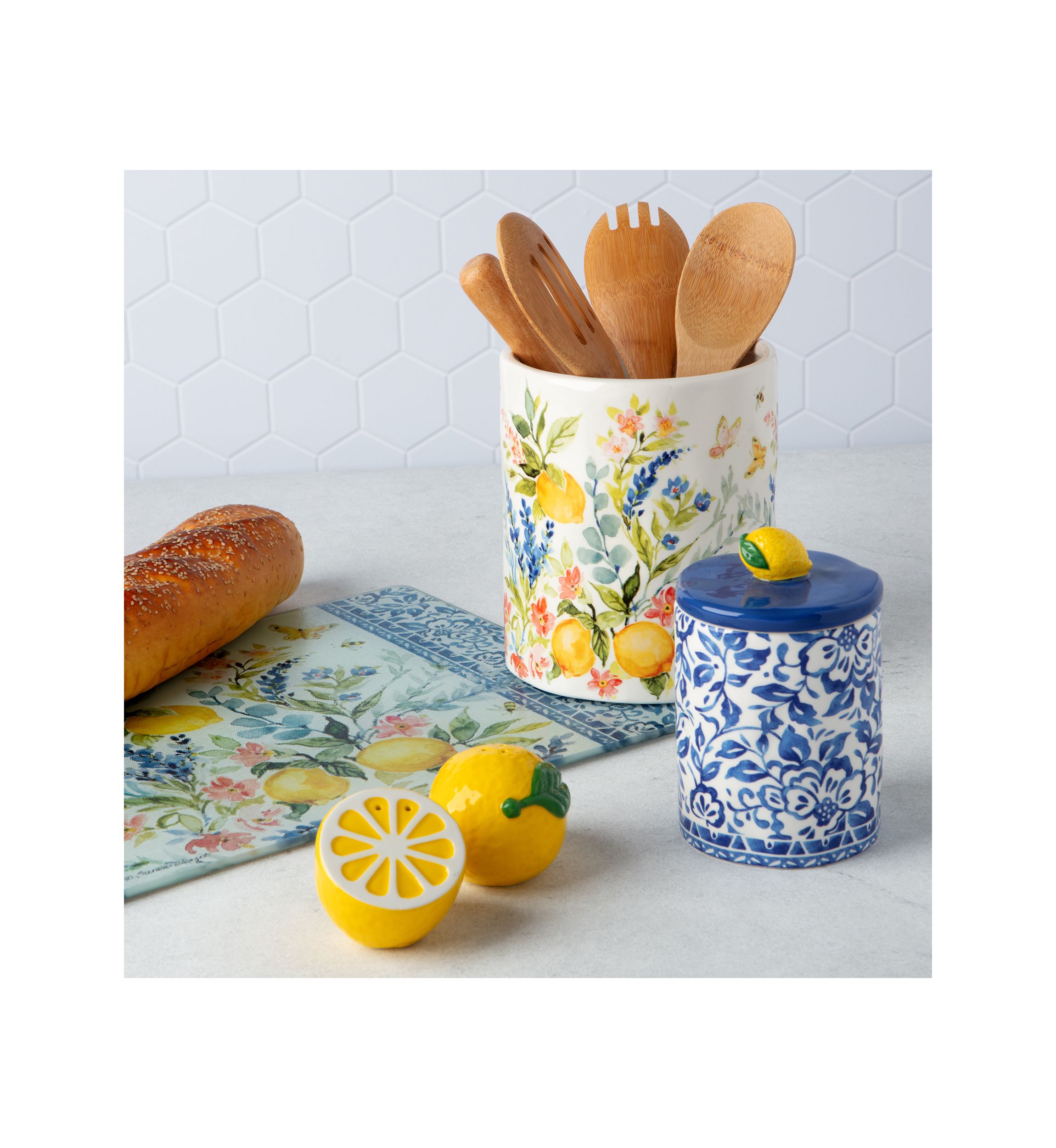 Lemon Utensil Holder 