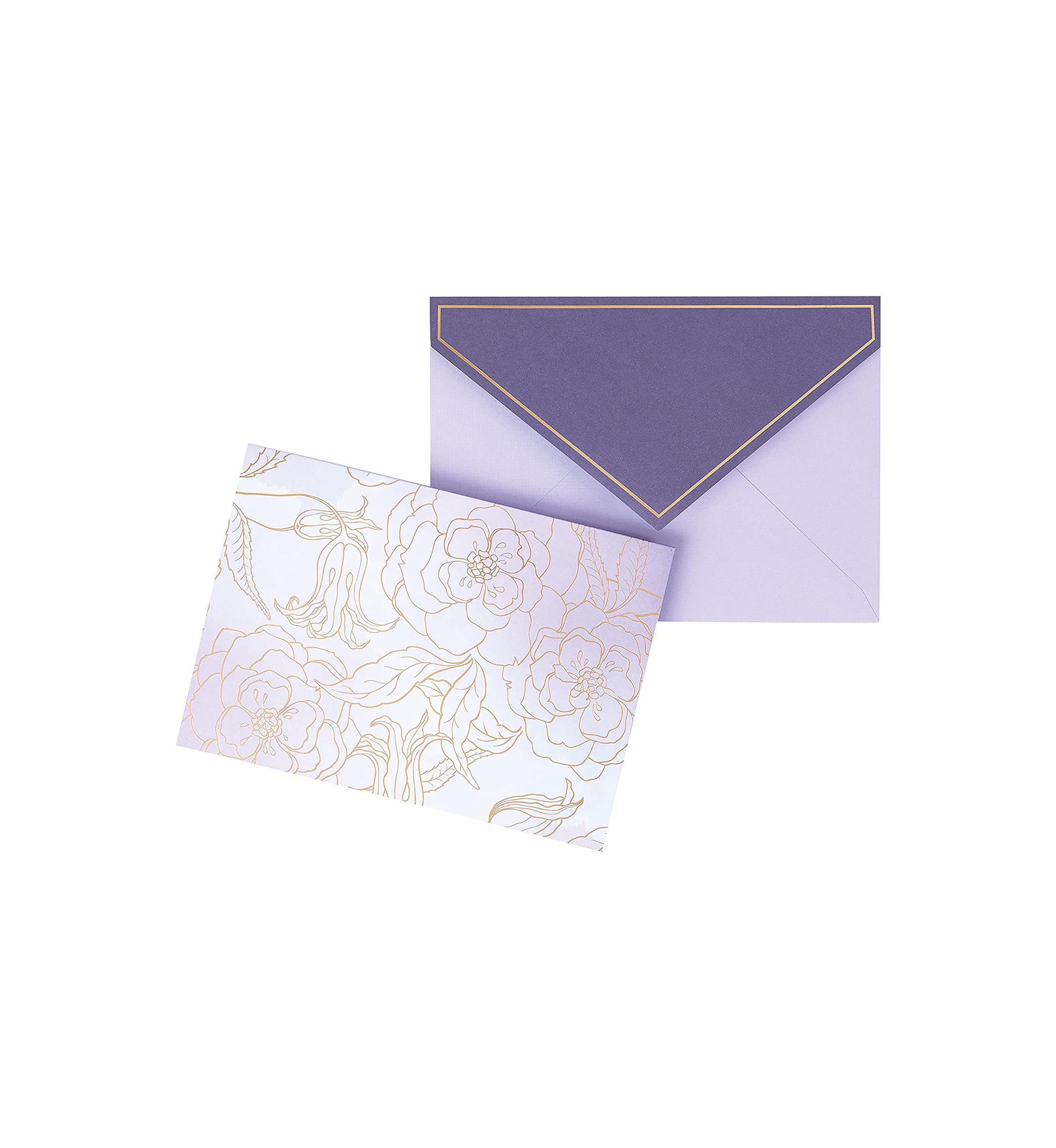 Folding Box Card Set, Purple