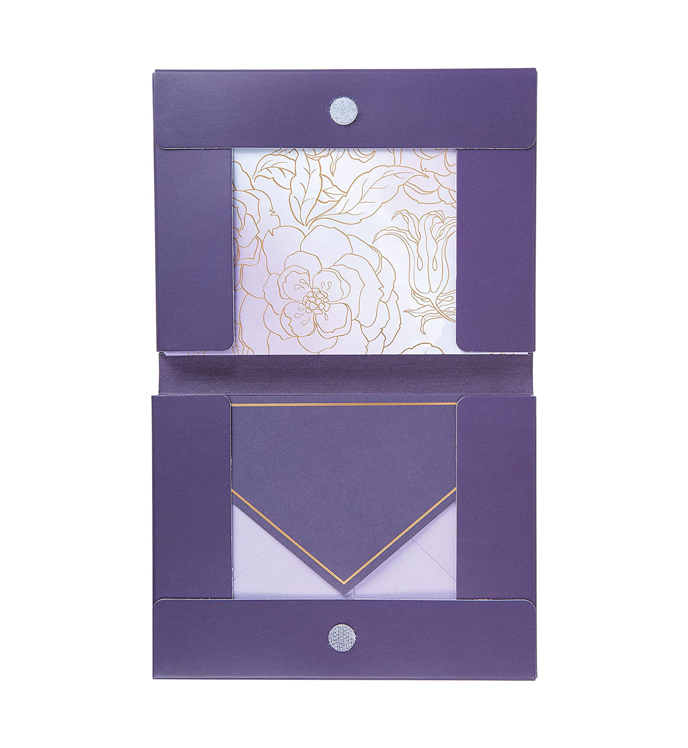 Folding Box Card Set, Purple