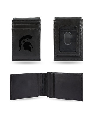Michigan State Spartans NCAA Rico Industries Laser Engraved Billfold Wallet 