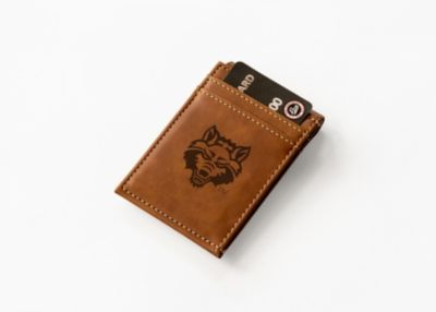 Louisiana Lafayette Laser Engraved Brown Front Pocket Wallet/Money Clip