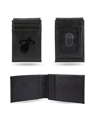 Miami Heat Black Leather Tri-fold Wallet 