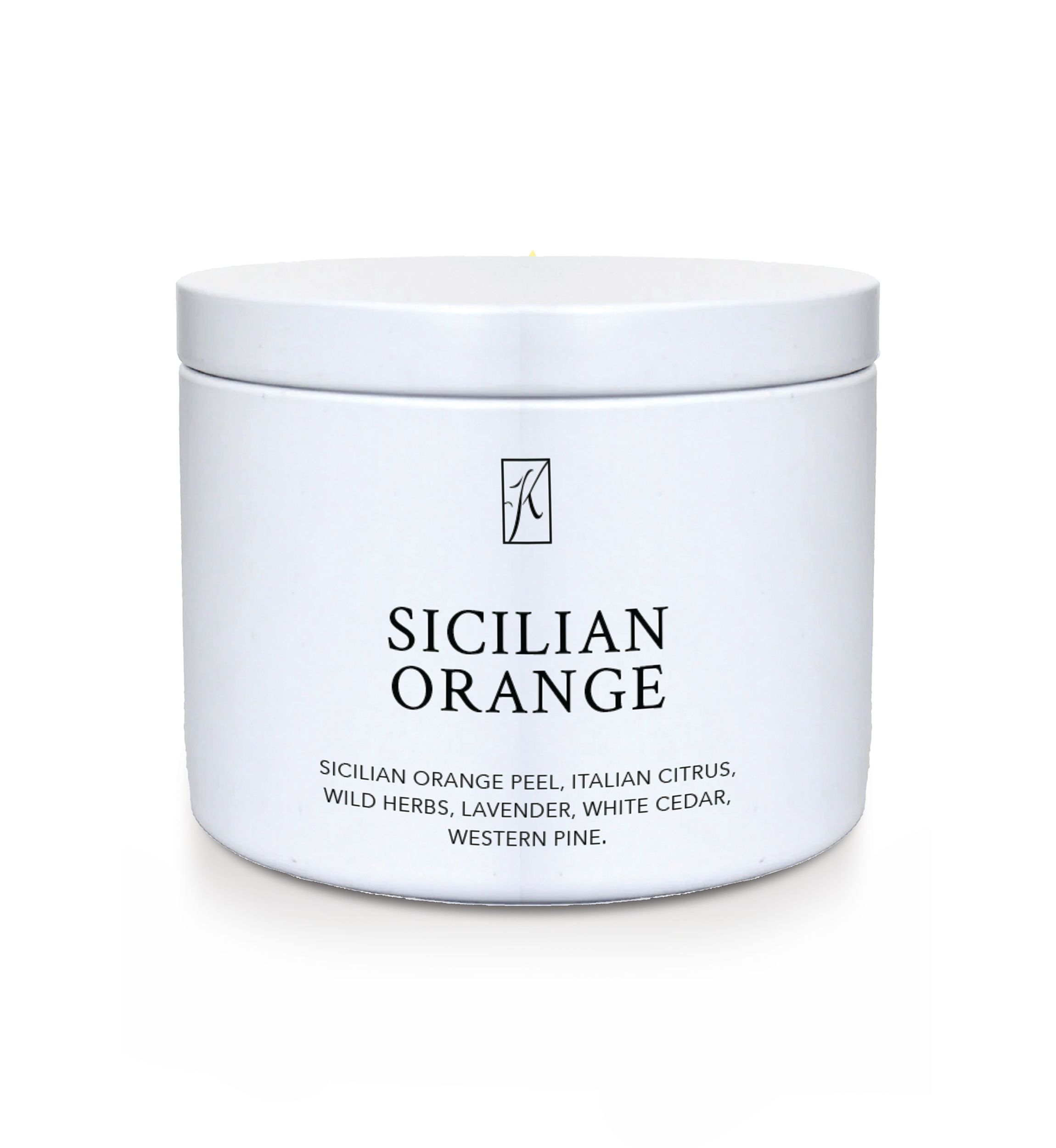 Sicilian Orange Scented Tin Candle