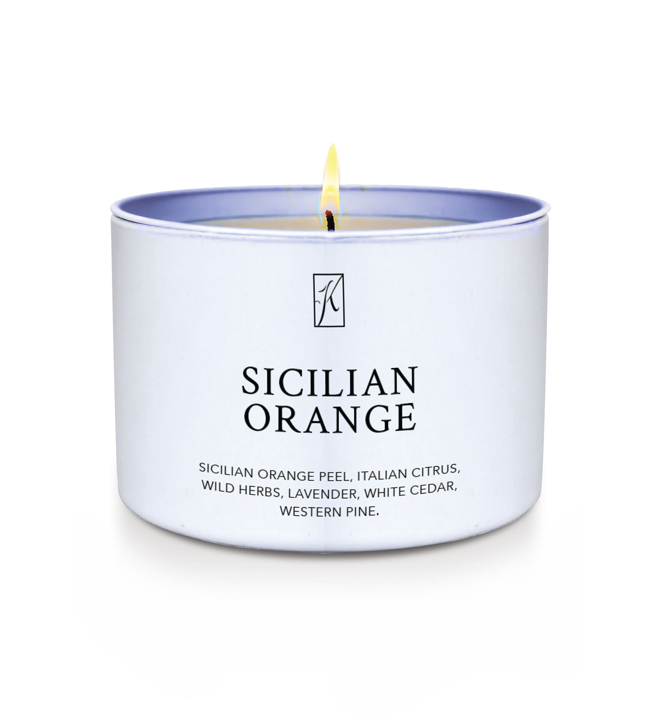 Sicilian Orange Scented Tin Candle