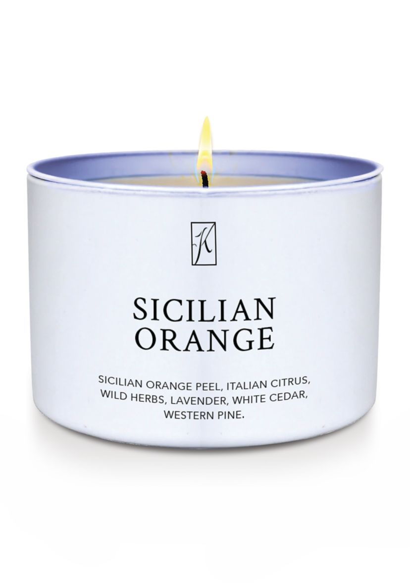 Sicilian Orange Scented Tin Candle