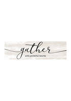 Gather Wood Wall Plaque 