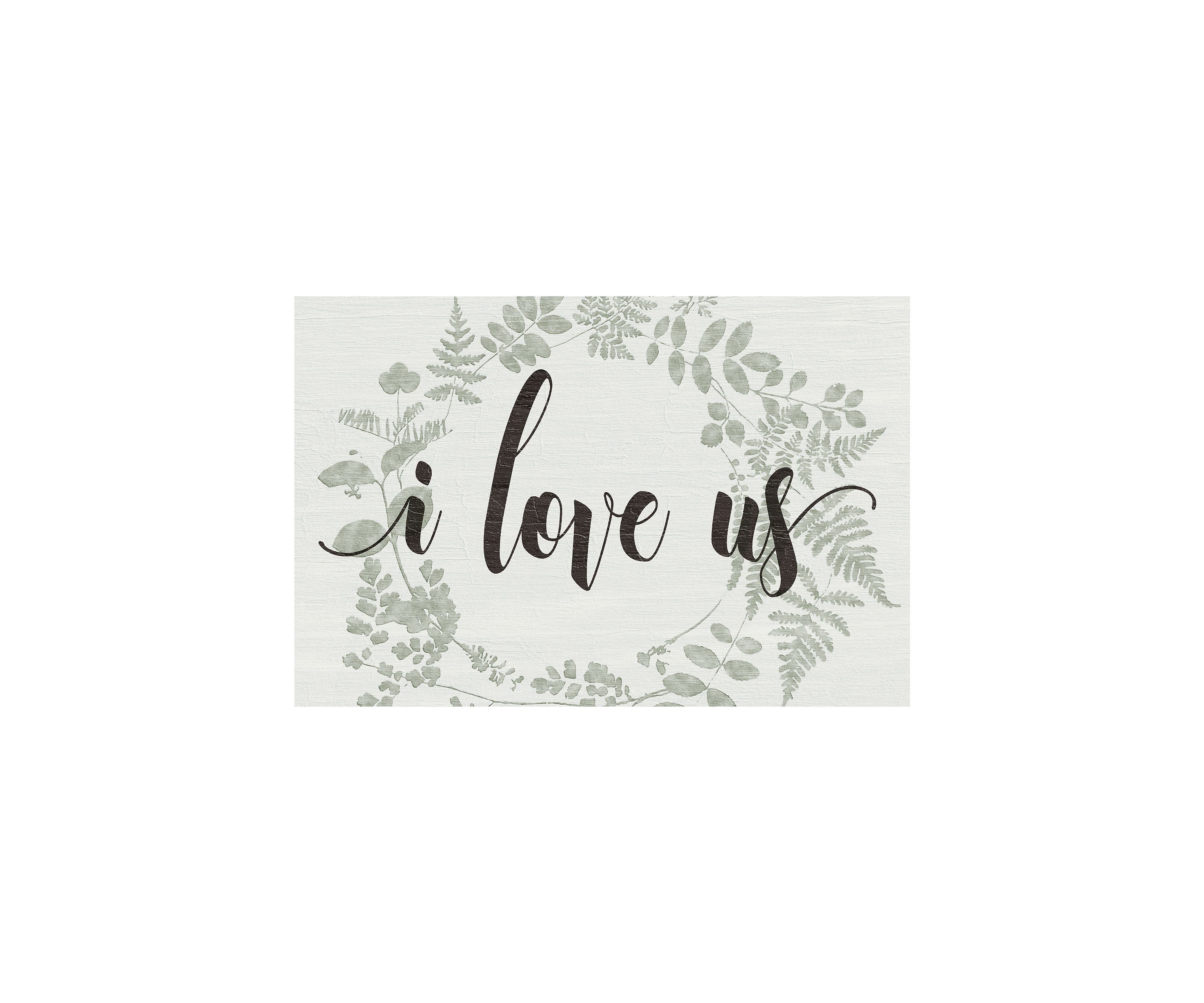 I Love Us Wall Plaque 
