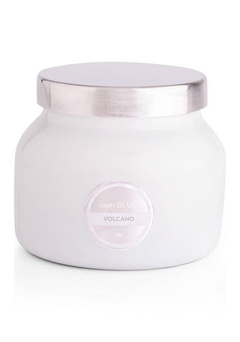 Volcano White Petite Jar, 8 Ounce Candle