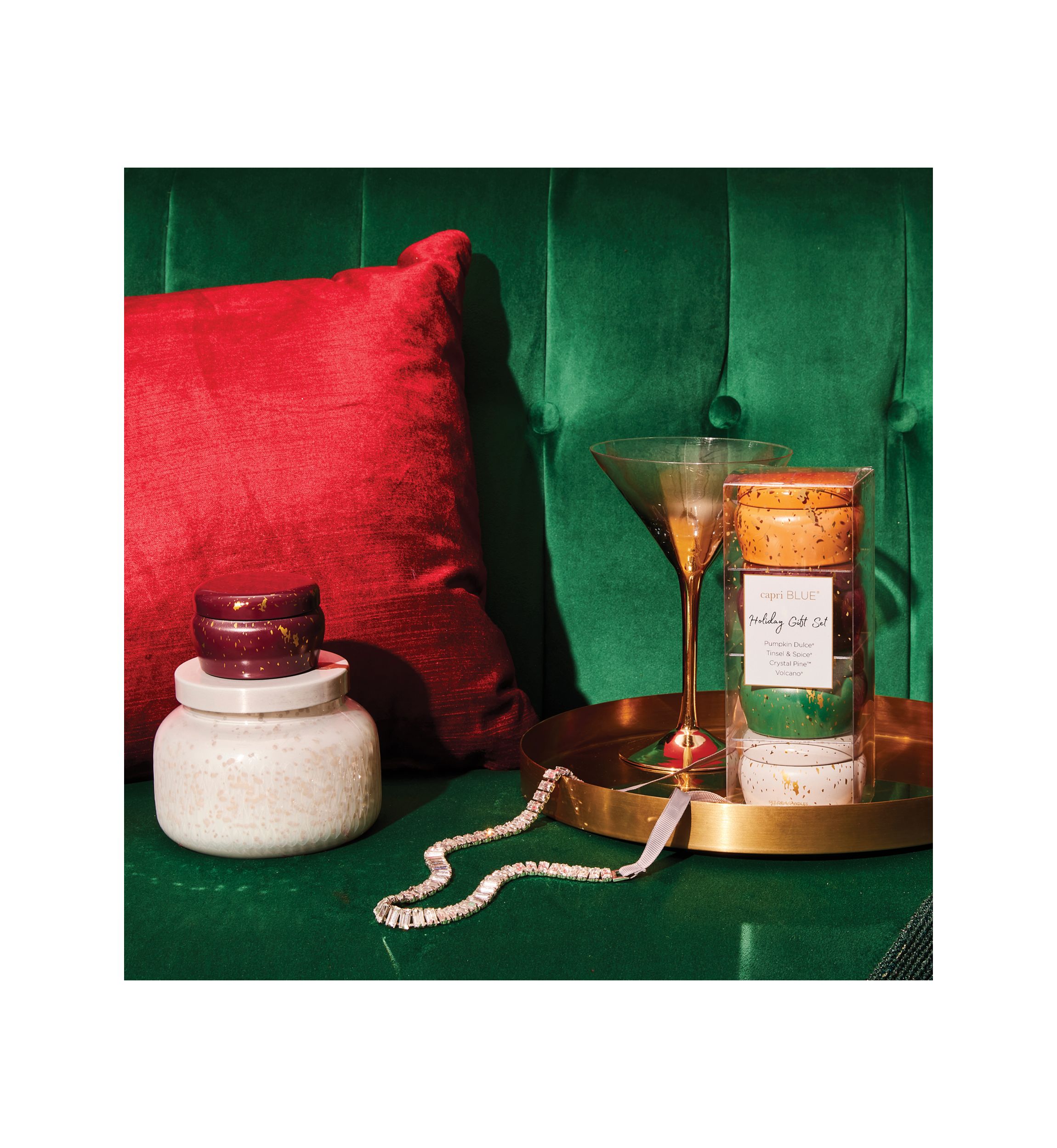 Tinsel & Spice Glimmer Mini Tin Candle