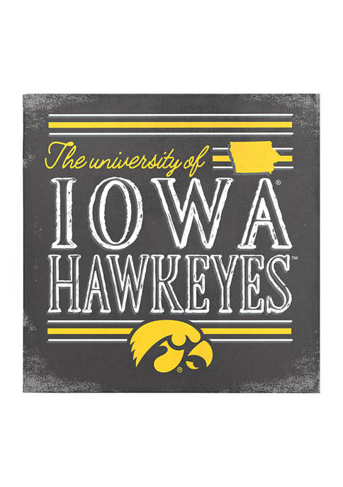 Image One NCAA Iowa Hawkeyes 9x9 Canvas Wall