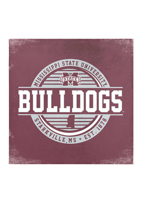 Image One NCAA Mississippi State Bulldogs 9x9 Canvas