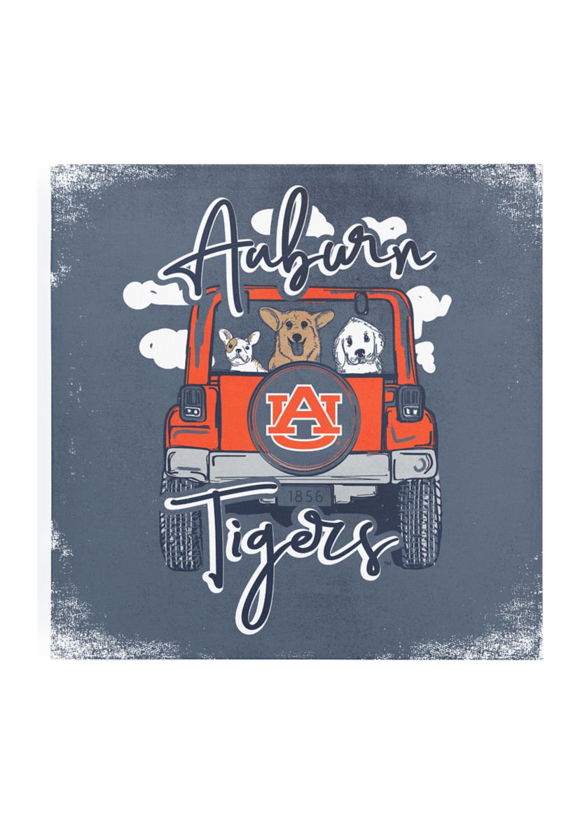 NCAA Auburn Tigers 9 in x 9 in Canvas Wall Art Jeep Friends