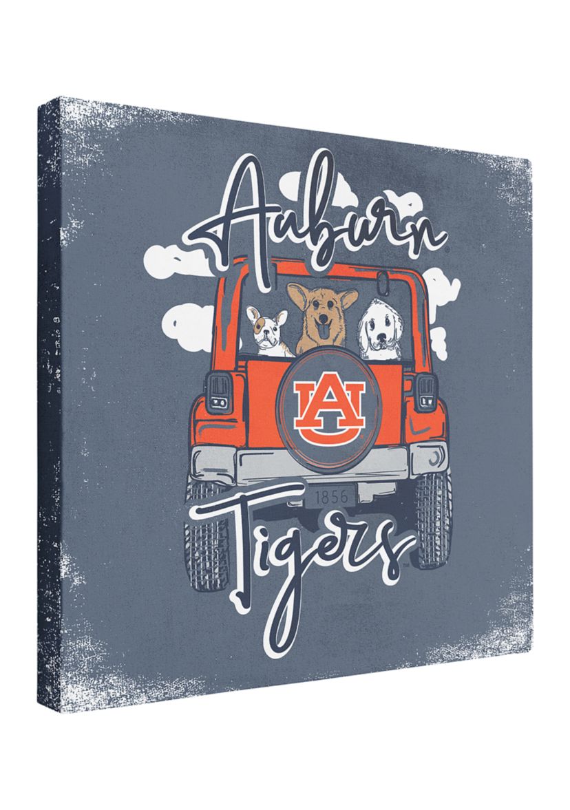 NCAA Auburn Tigers 9 in x 9 in Canvas Wall Art Jeep Friends
