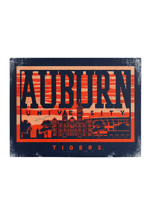 Image One NCAA Auburn Tigers 9x12 Canvas Wall