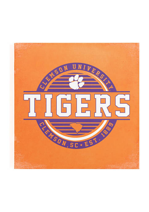 Image One NCAA Clemson Tigers 9x9 Canvas Wall