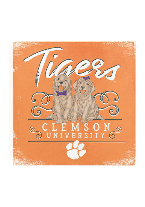 Image One NCAA Clemson Tigers 9x9 Canvas Wall