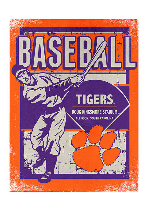 Image One NCAA Clemson Tigers 9x12 Canvas Wall