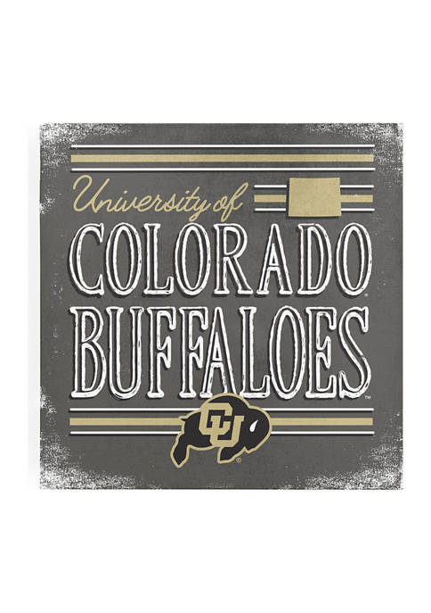 Image One NCAA Colorado Buffaloes 12x12 Canvas Wall