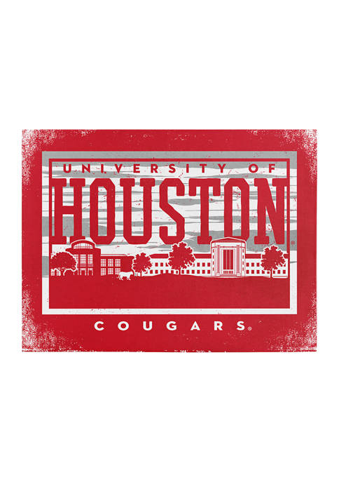 Image One NCAA Houston Cougars 9x12 Canvas Wall