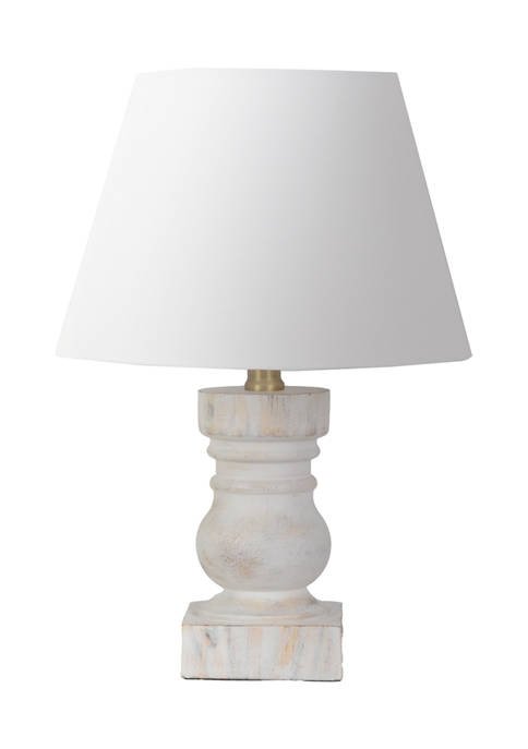 Jimco White Small Turned Lamp Belk, Small White Distressed Table Lamp