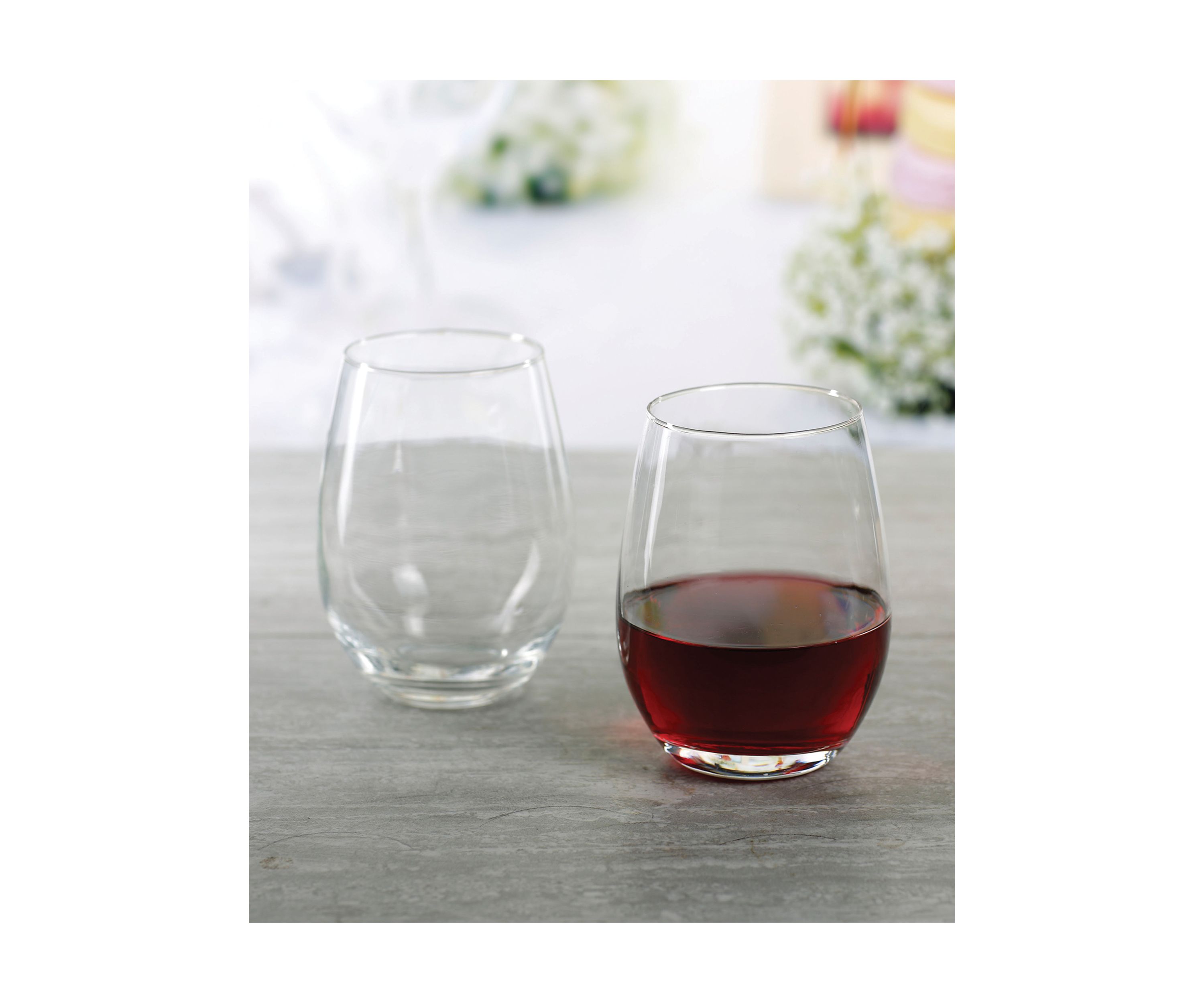 Stemless Wine Glasses - Set of 4
