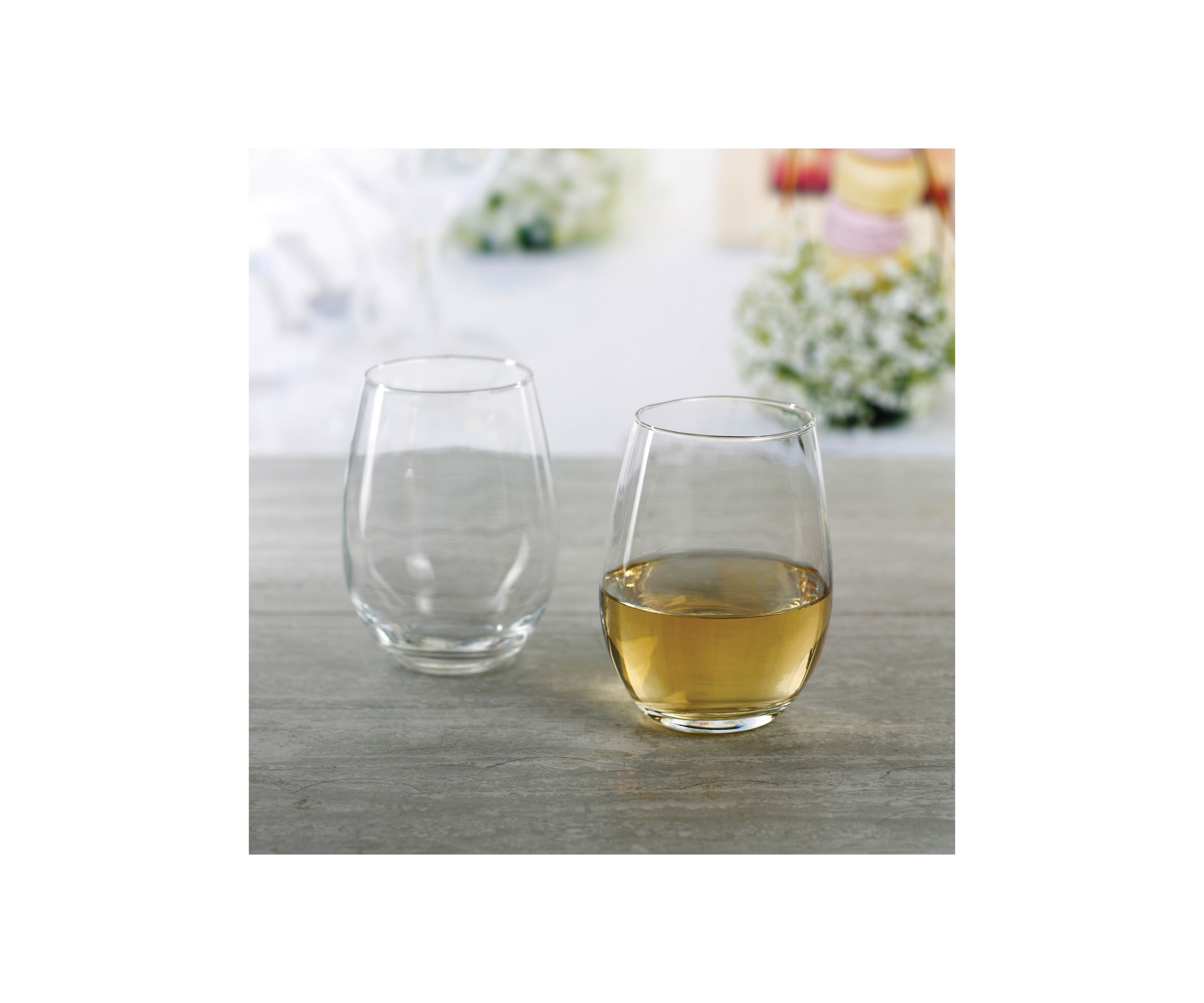 Stemless Wine Glasses - Set of 4