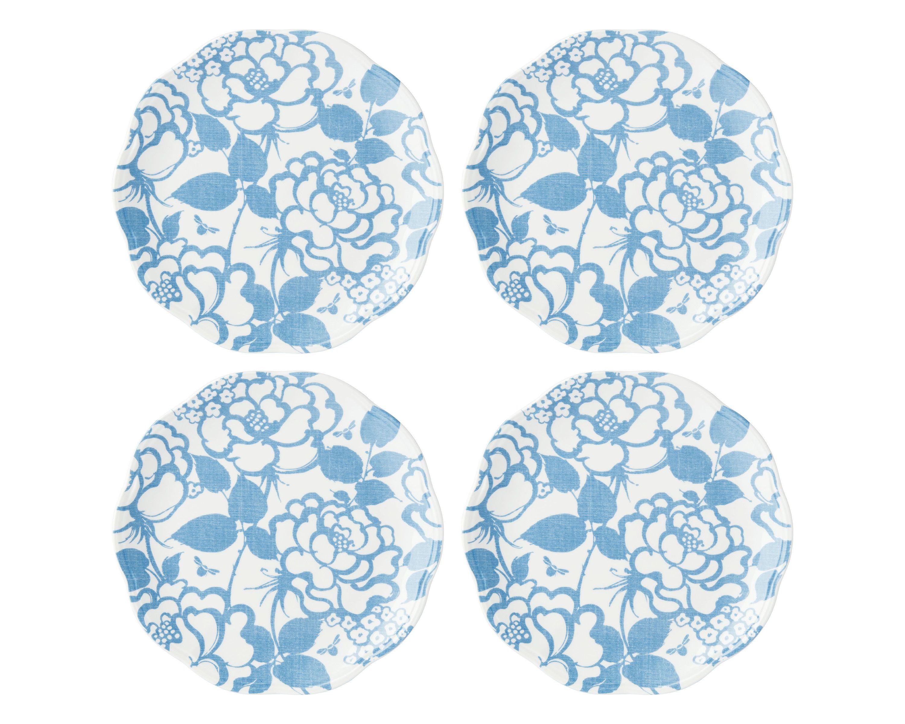 Butterfly Meadow Cottage 4-Piece Accent Plates