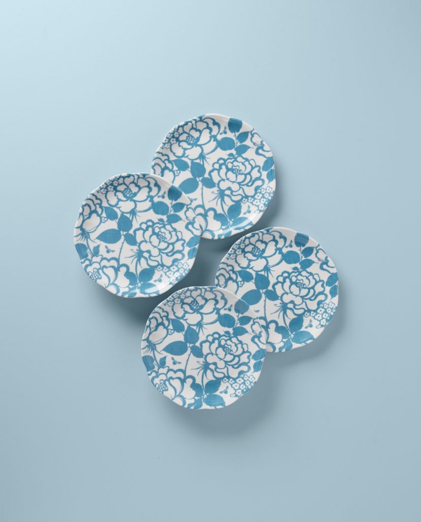 Butterfly Meadow Cottage 4-Piece Accent Plates