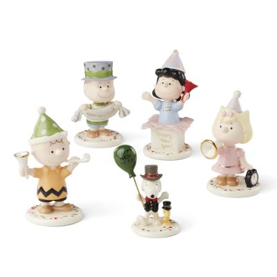 PEANUTS® 5-piece Happy New Year 5-piece Figurine Set by Lenox