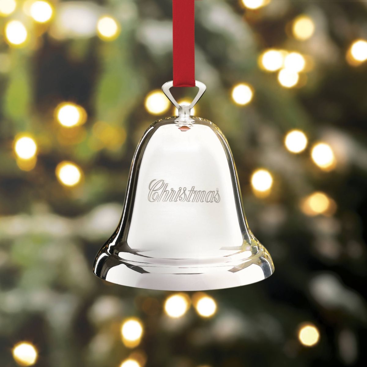 Ringing in the Season&#8482; Christmas Bell Silverplate Ornament