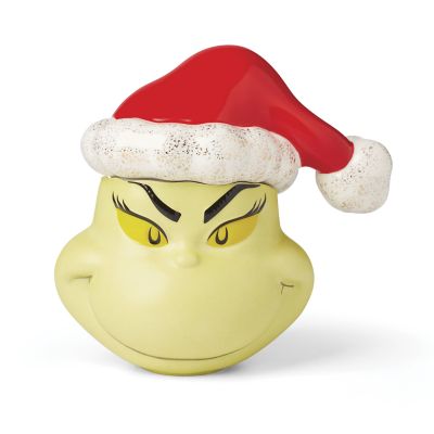 Lenox The Grinch is going to steal Christmas... and your cookies with this festive covered dish] Surprise Santa when he comes down the chimney to
