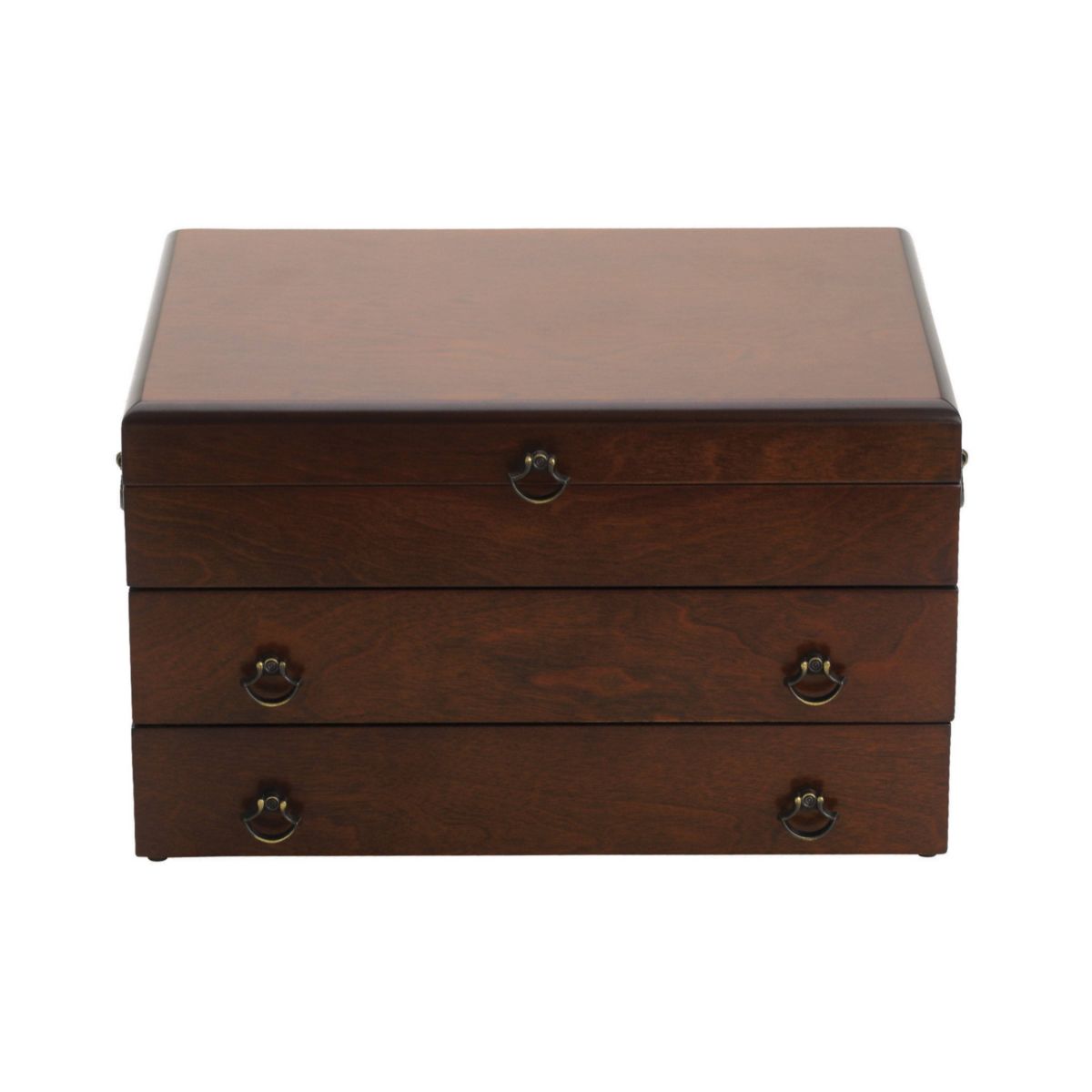 Bristol&#8482; Grande Mahogany Finish Flatware Chest