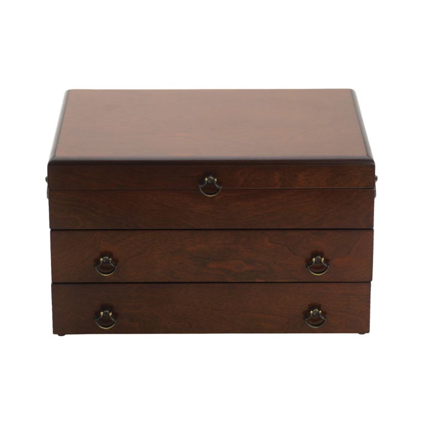Bristol&#8482; Grande Mahogany Finish Flatware Chest