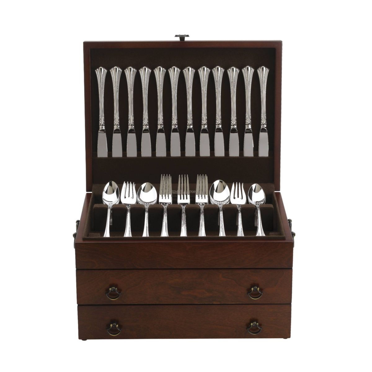 Bristol&#8482; Grande Mahogany Finish Flatware Chest