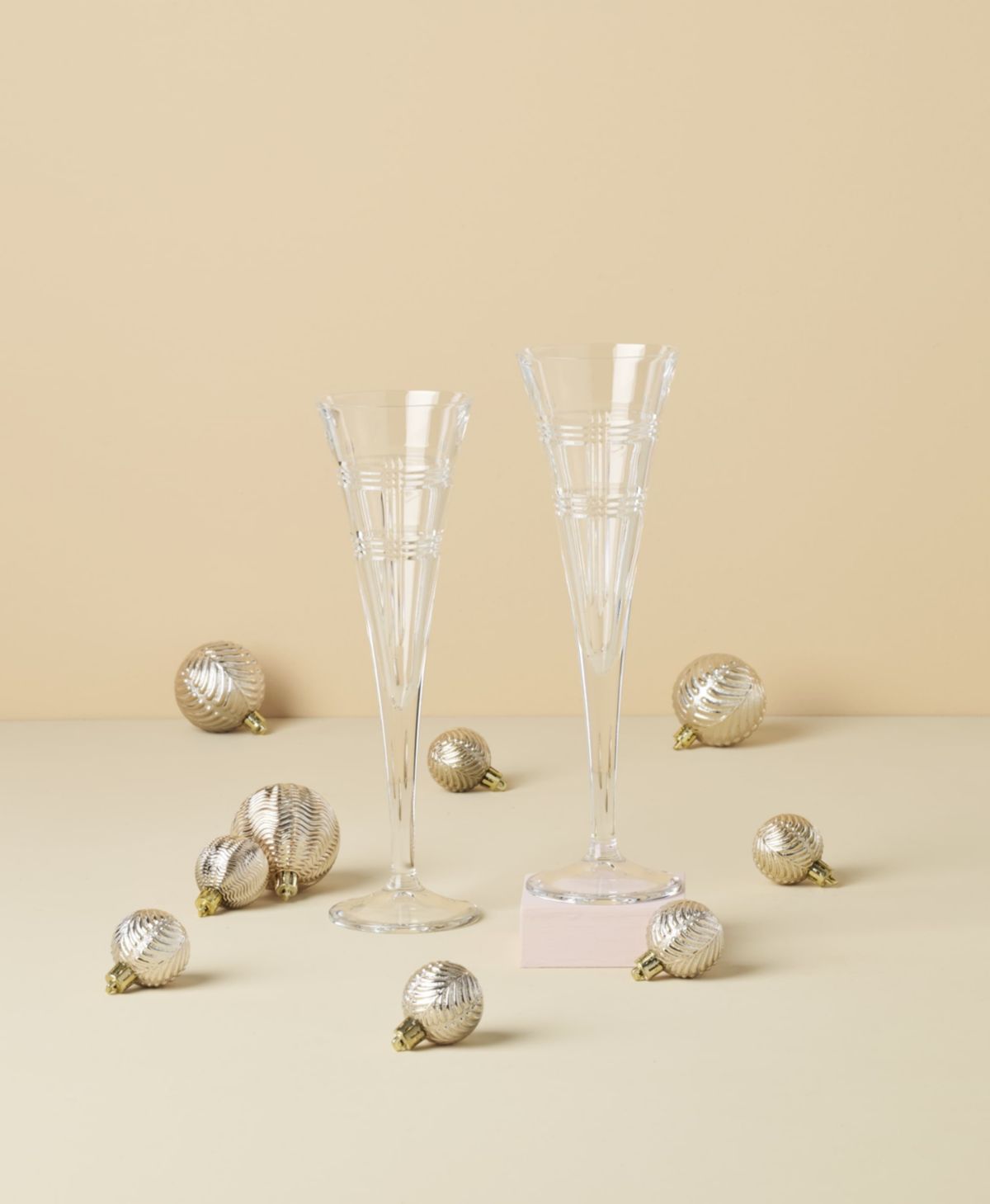 Hudson Toasting Flutes, Set of 2