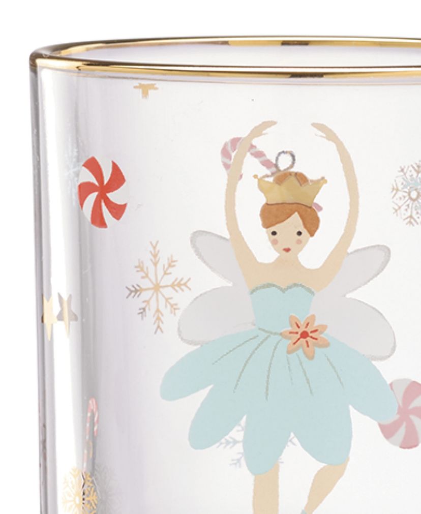 Nutcracker Ballet Double Old Fashioned Glasses, Set of 4