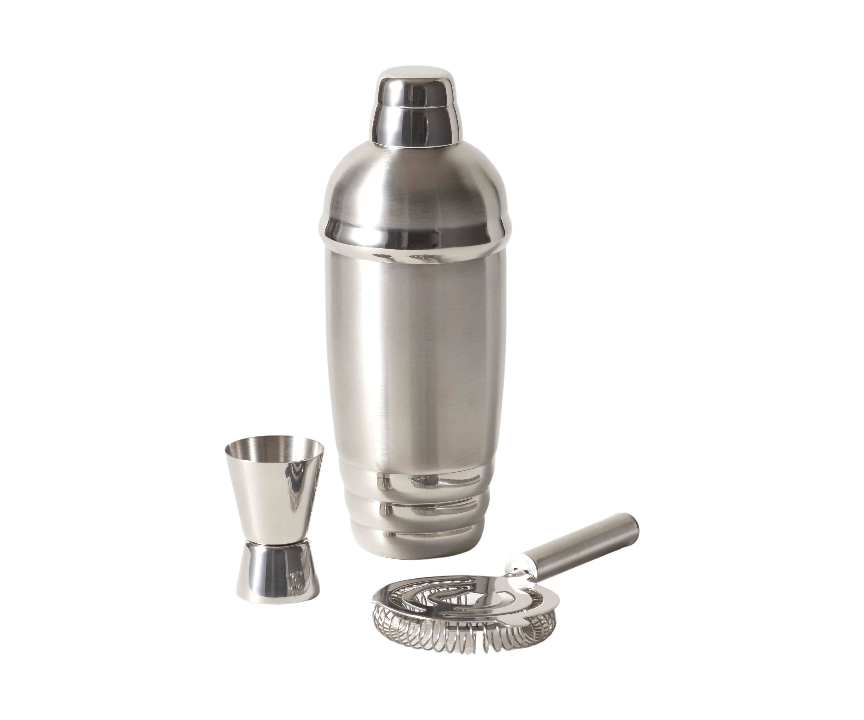 Tuscany Metal Shaker & Strainer Set