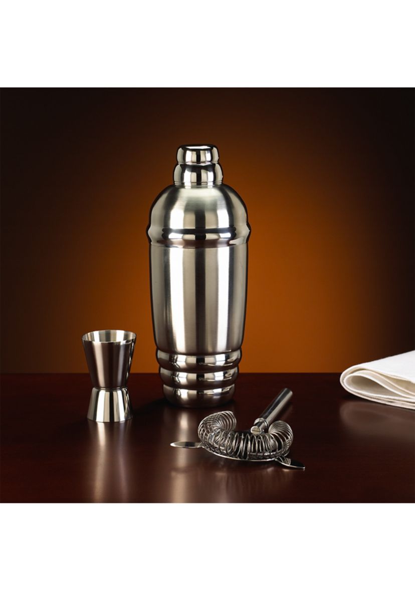 Tuscany Metal Shaker & Strainer Set