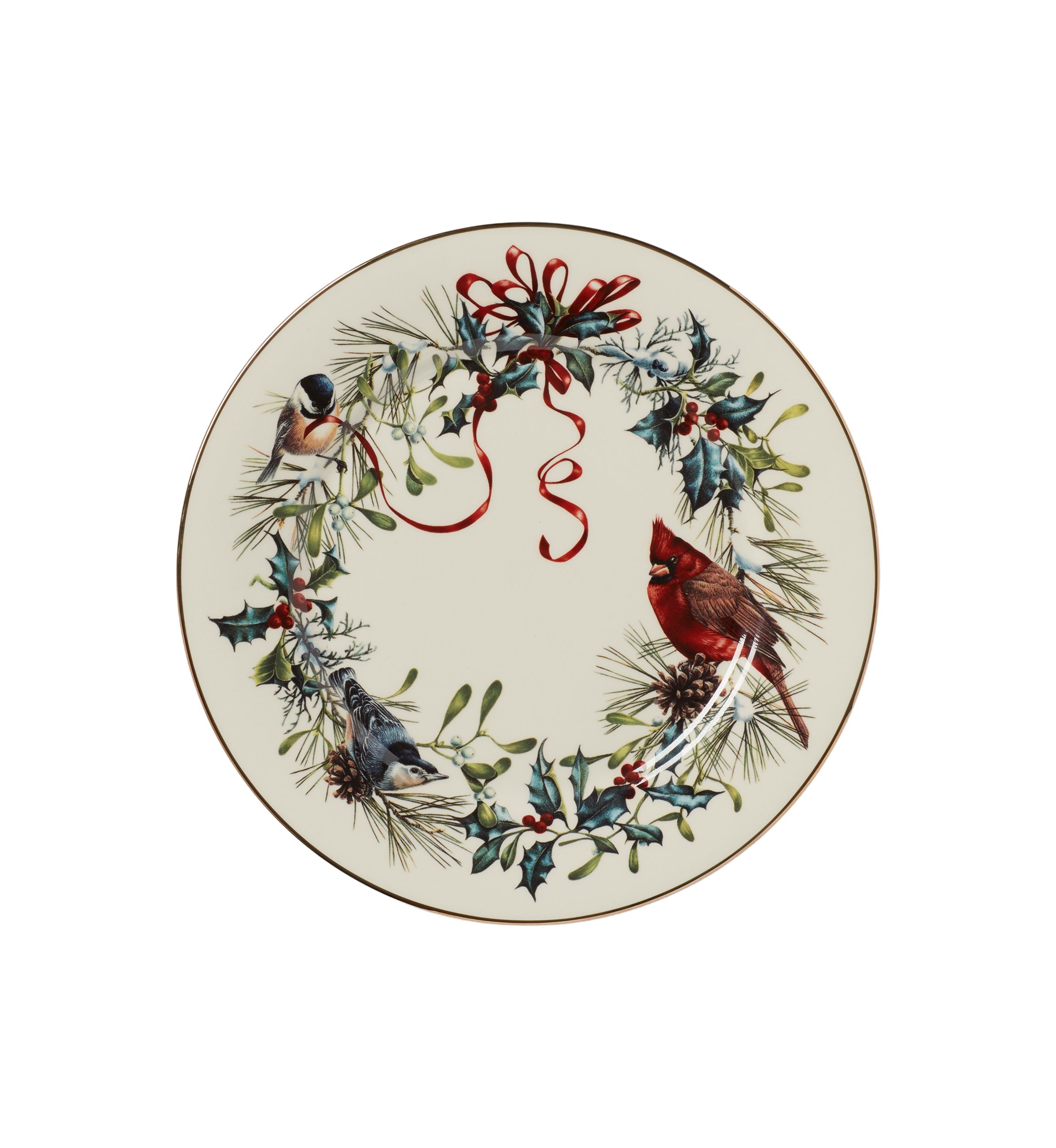 Winter Greetings 6-Piece Dinner Plate Set