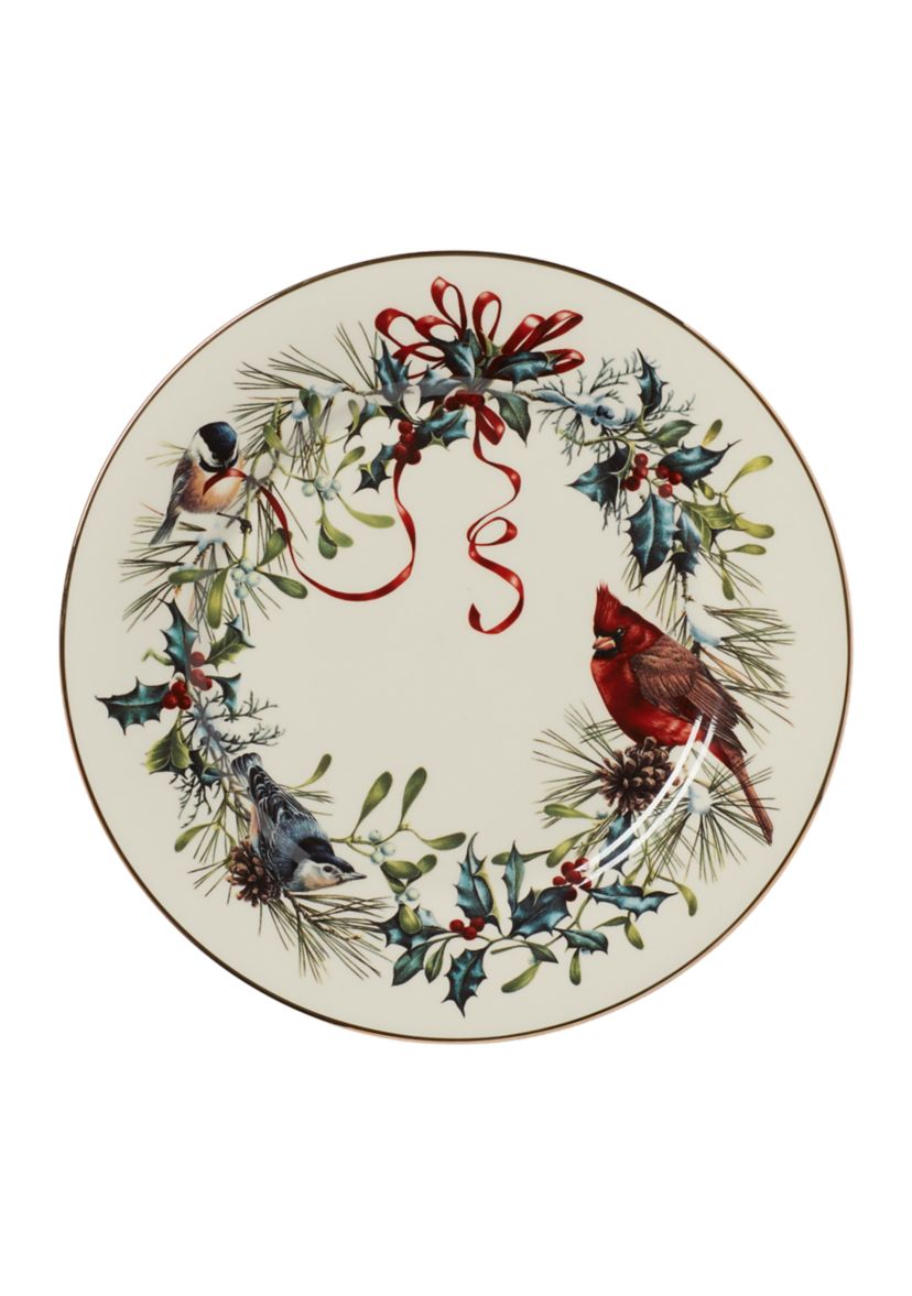 Winter Greetings 6-Piece Dinner Plate Set