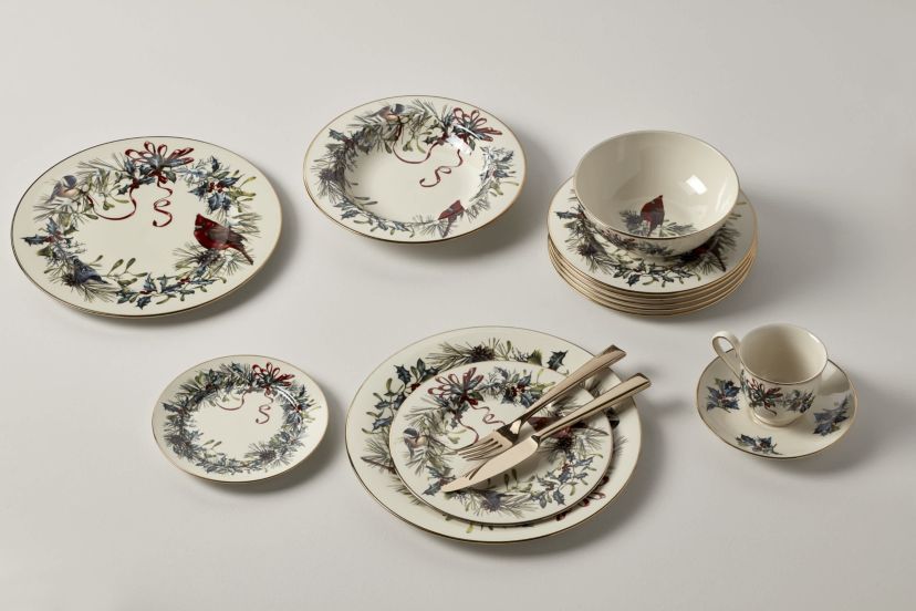 Winter Greetings 6-Piece Salad Plate Set